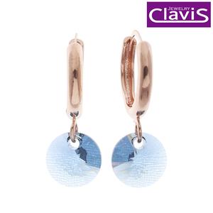 Clavis [클라비스] 14k 스와로브스키 8mm 데님블루 원터치 귀걸이 CL14kp EGP088 대표이미지 섬네일