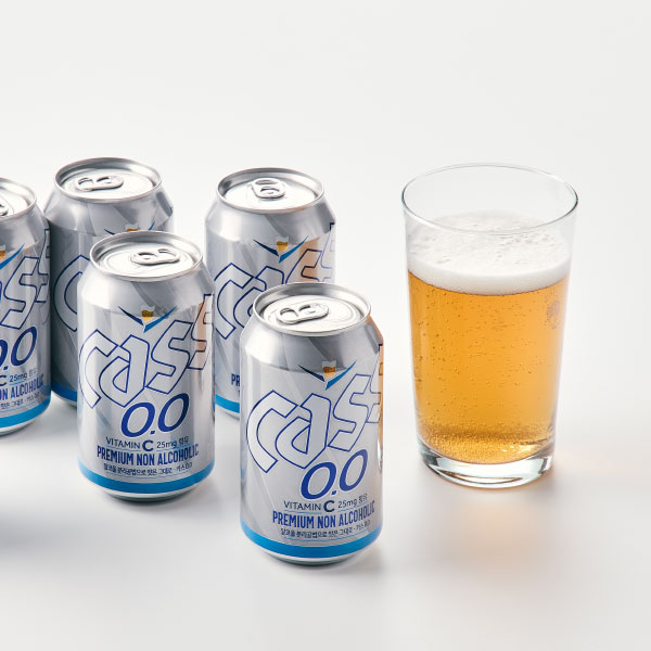 [금주특가] 논알콜 맥주 카스 제로 0.0(330ml) 대표이미지 섬네일