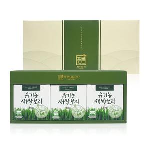 국내산 유기농원료100 유기농새싹보리(3입,선물세트) 대표이미지 섬네일