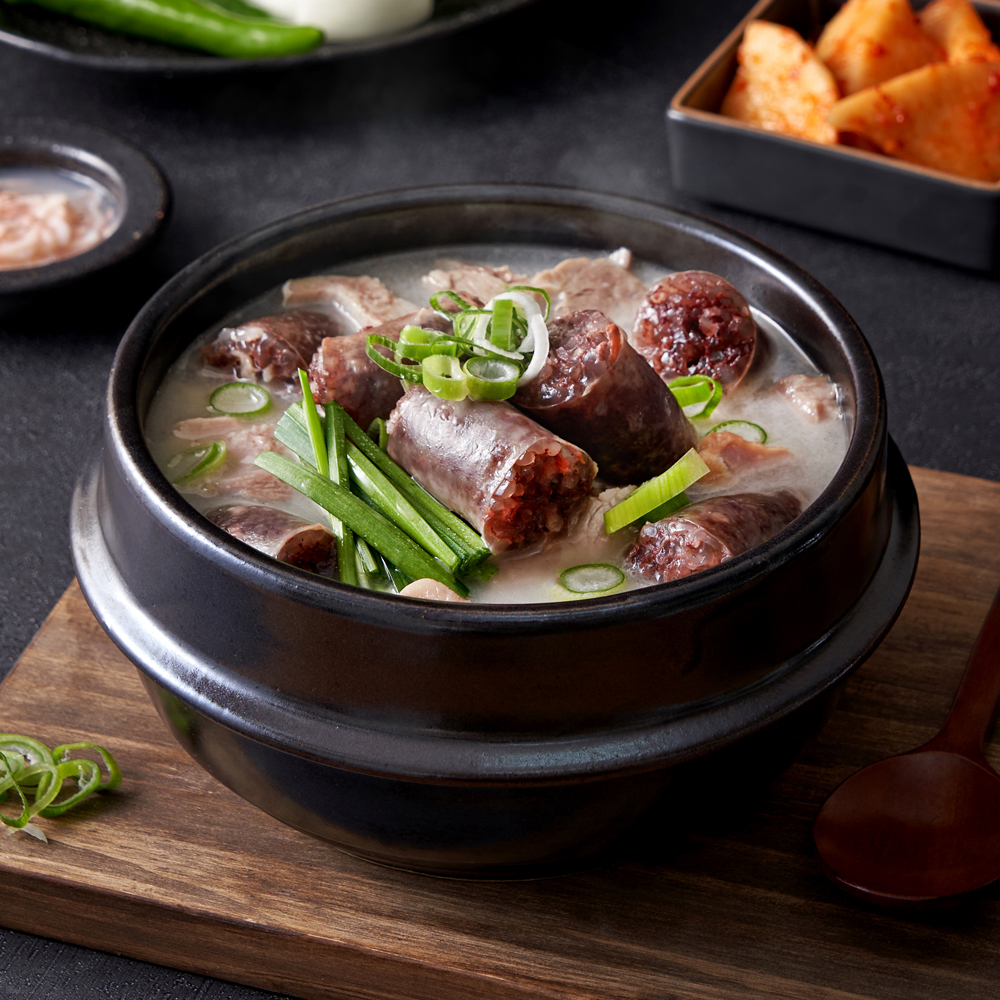 돈두육미 초간단 순대국밥 간편식 밀키트 (기본/얼큰) - 오아시스마켓::믿을 수 있는 먹거리