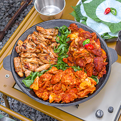  춘천 국내산 닭다리살 신선 닭갈비 1kg - 일반맛