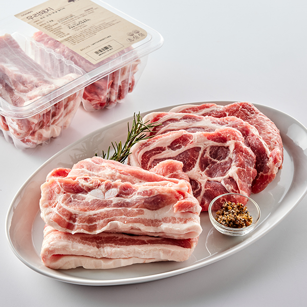[라이브특별가] 한돈 삼겹+목살 멀티팩(1kg)