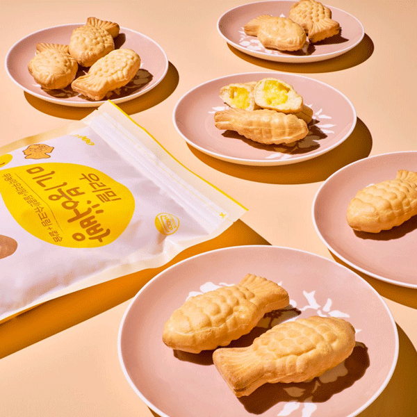[프로모션] 우리밀 미니 슈크림붕어빵 500g(50g * 10개입) 대표이미지 섬네일